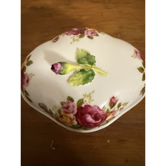 Fine Bone China Cottage Rose Vanity Dish - Picture 1 of 6